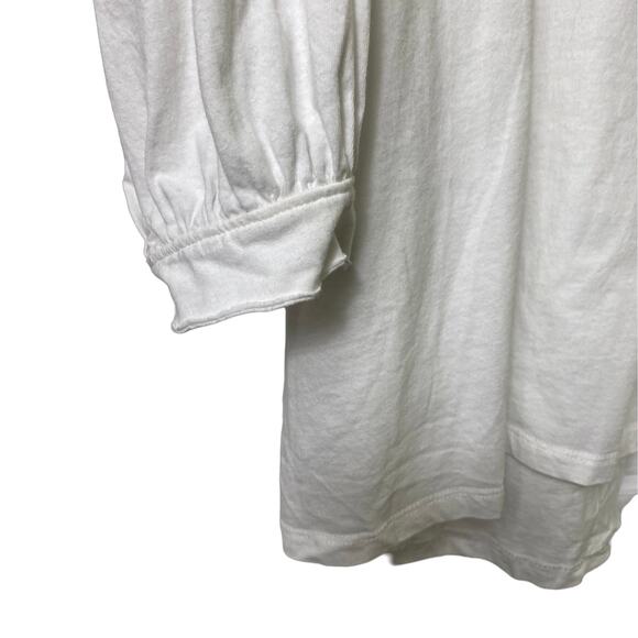 Umgee White Half Sleeve Oversized Top Small (2499) - Picture 3 of 6